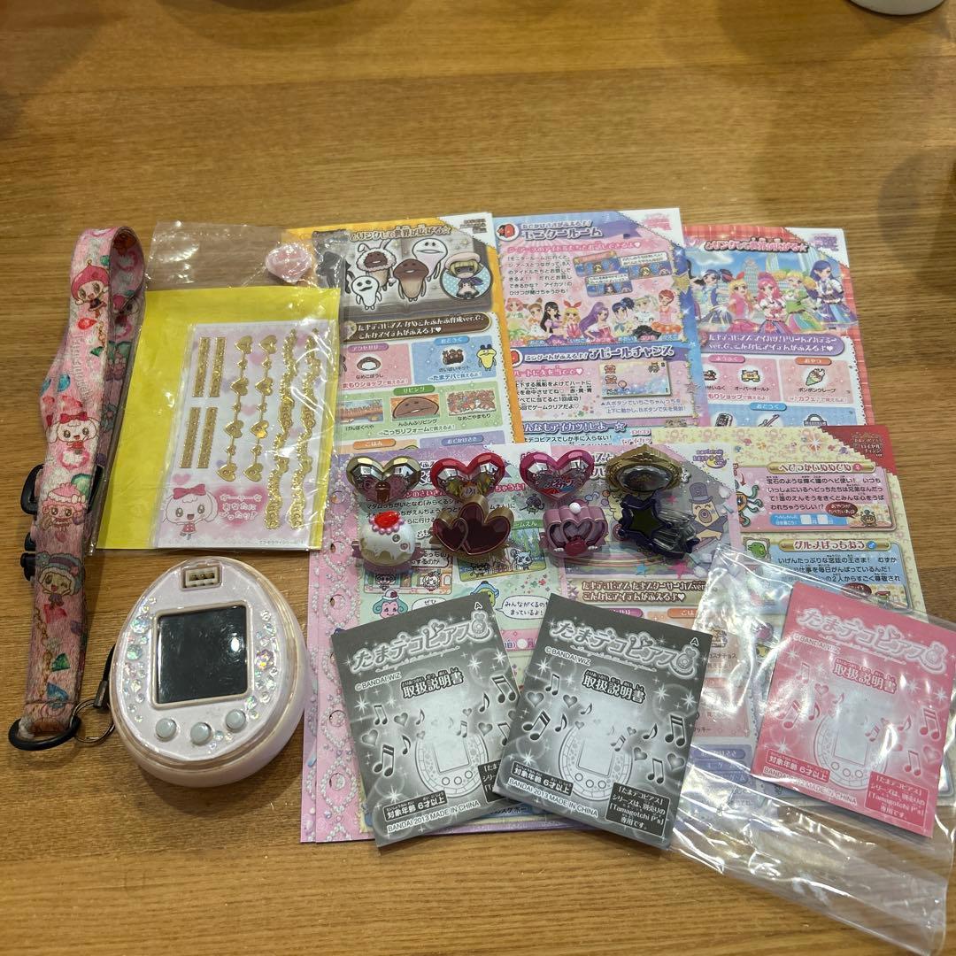d*3様 たまごっちピース　Tamagotchi P's ピンク本体　たまデコピ