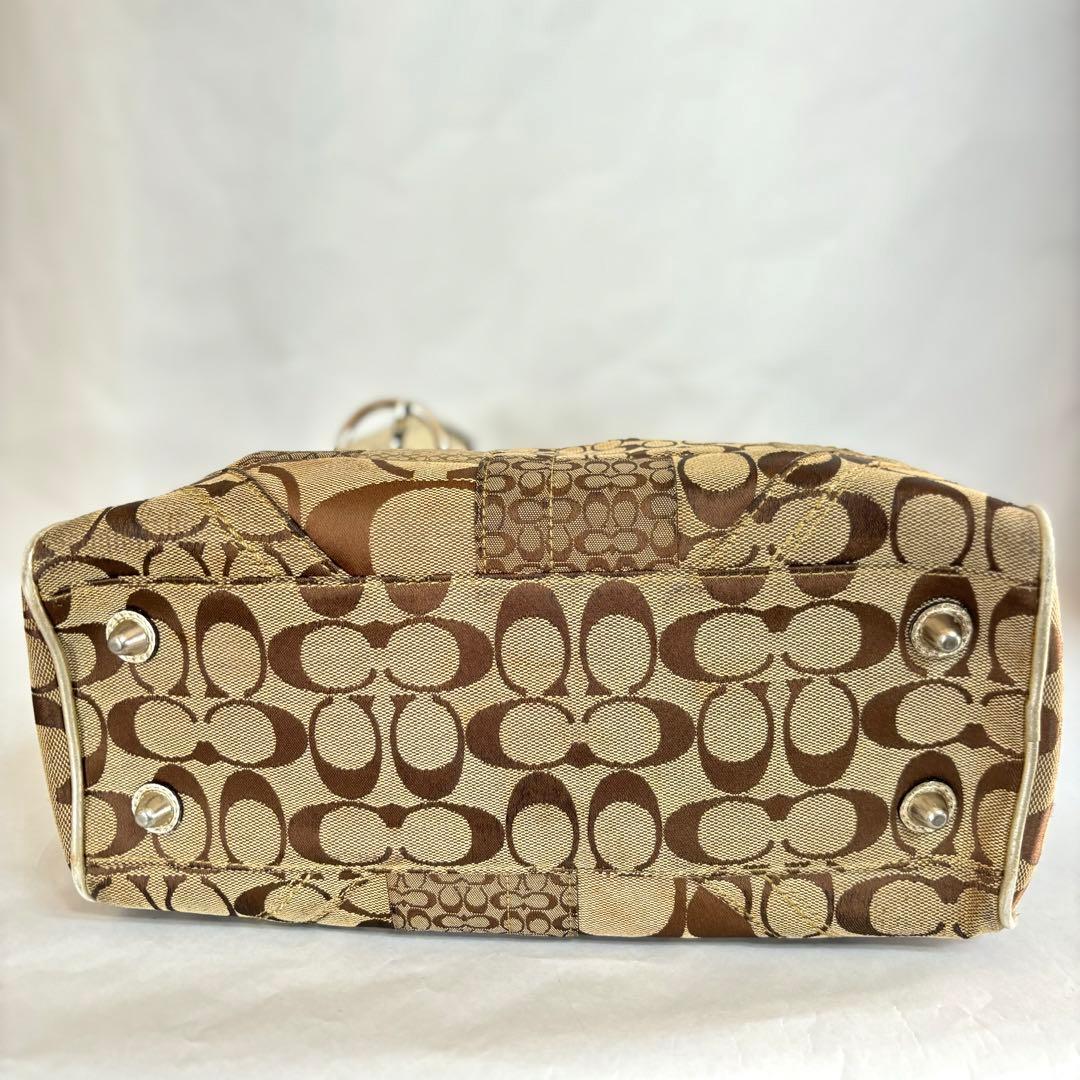 COACH シグネチャー　パッチワーク　ボストンバッグ　Y2K