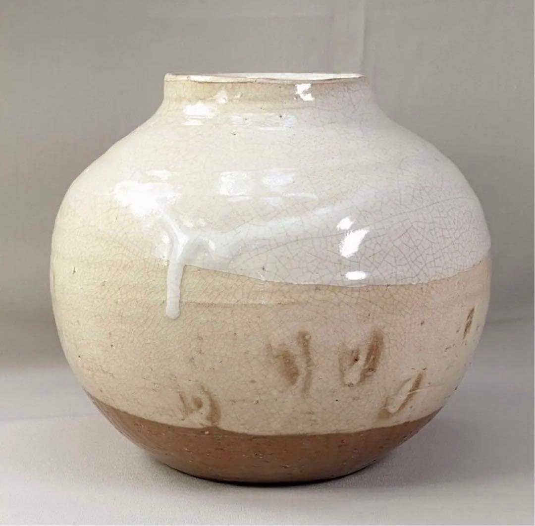 萩焼　花瓶　野間瑞雲　野間造　花器　共箱あり　未使用　即購入OK やきもの　陶芸