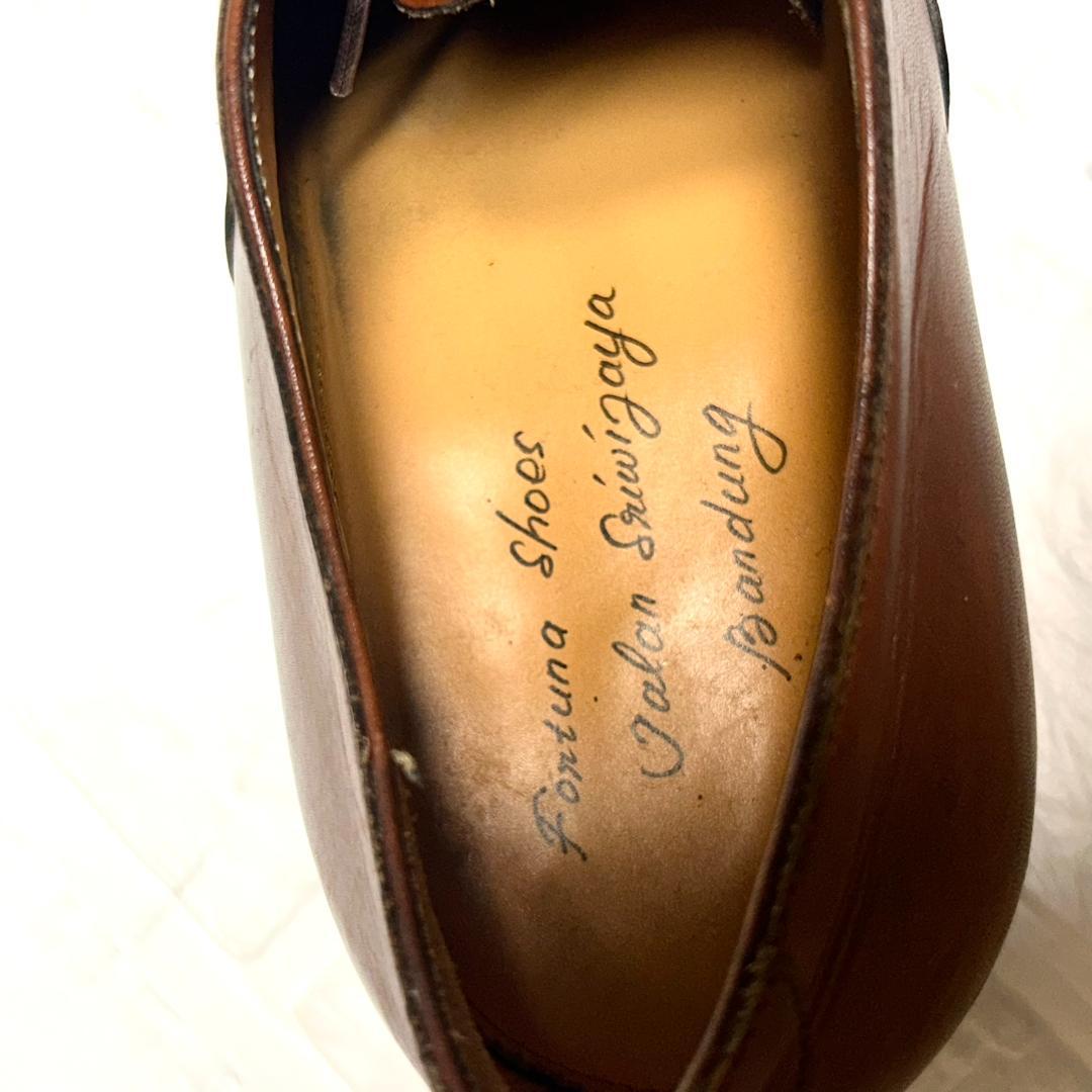 ジャランスリウァヤ　革靴　ブラウン　ストレートチップ　　内羽根　27.5cm