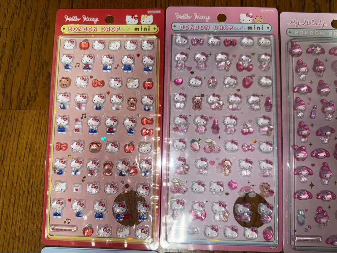 【正規品】ボンボンドロップシール　ミニ　サンリオ　8点セット　コンプリート