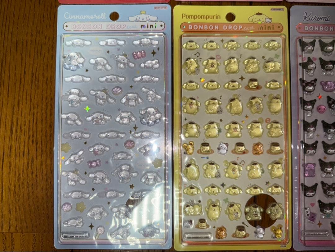 【正規品】ボンボンドロップシール　ミニ　サンリオ　8点セット　コンプリート