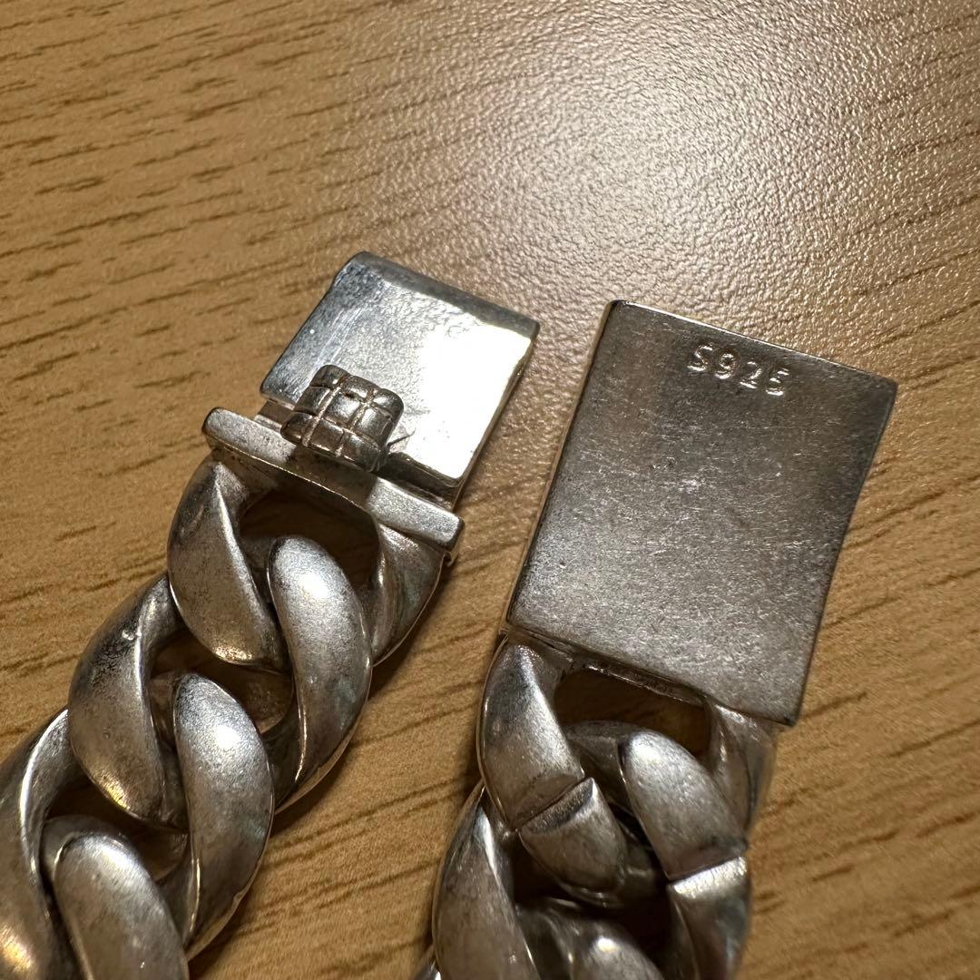 8本　重厚 67g ヴィンテージ メキシカンチェーンブレスレット　シルバー925