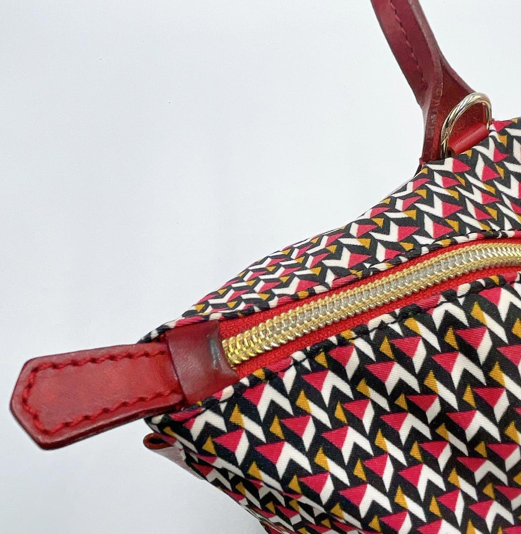 極美品 ROBERTA PIERI 2wayバッグ TATAMI 赤f261