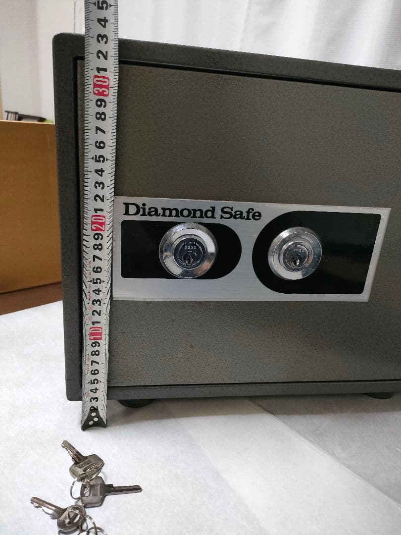耐火金庫　Diamond Safe ダイヤセーフ 金庫2キータイプ　トレー4付き