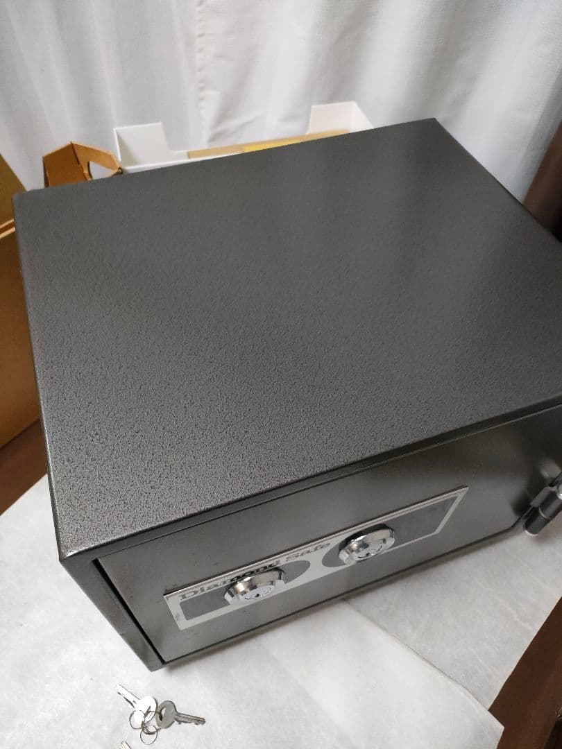耐火金庫　Diamond Safe ダイヤセーフ 金庫2キータイプ　トレー4付き
