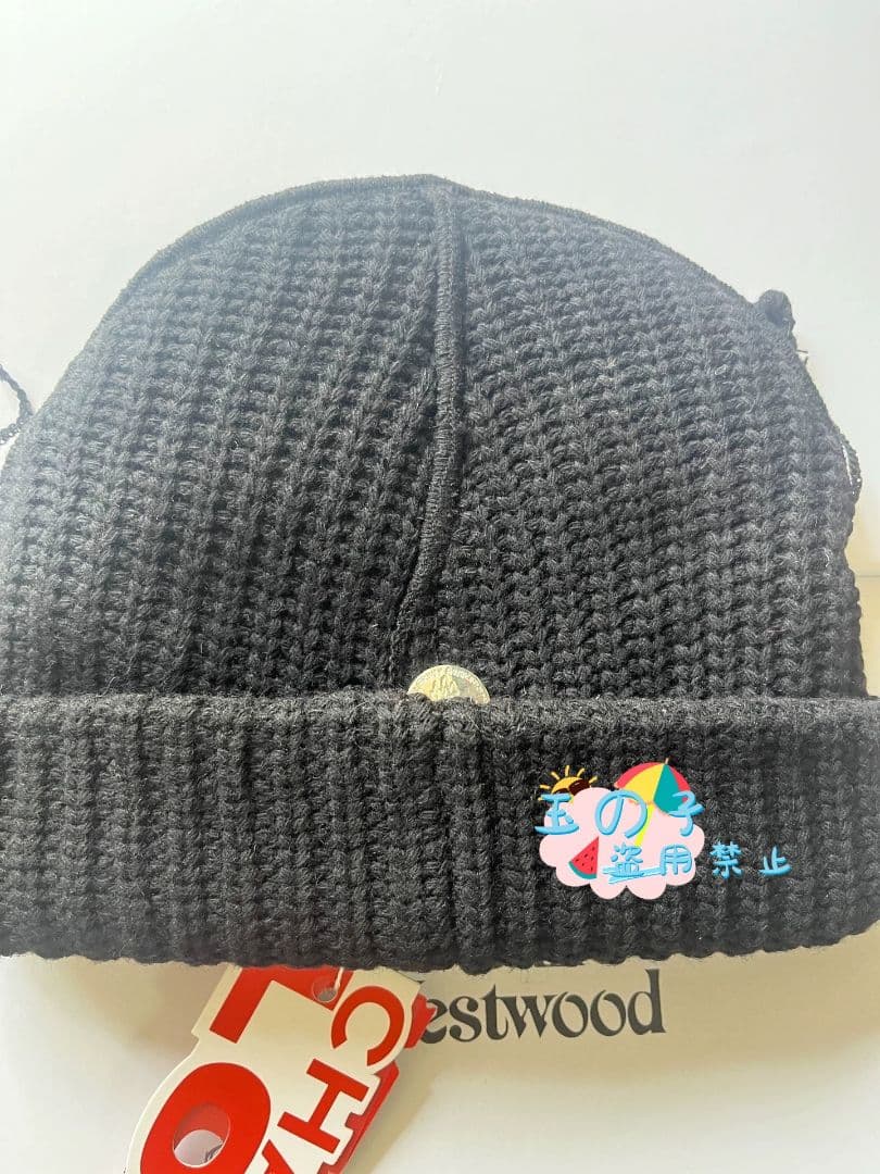 男女兼用CHARLES JEFFREY LOVERSBOY 猫耳ニット帽黑A2