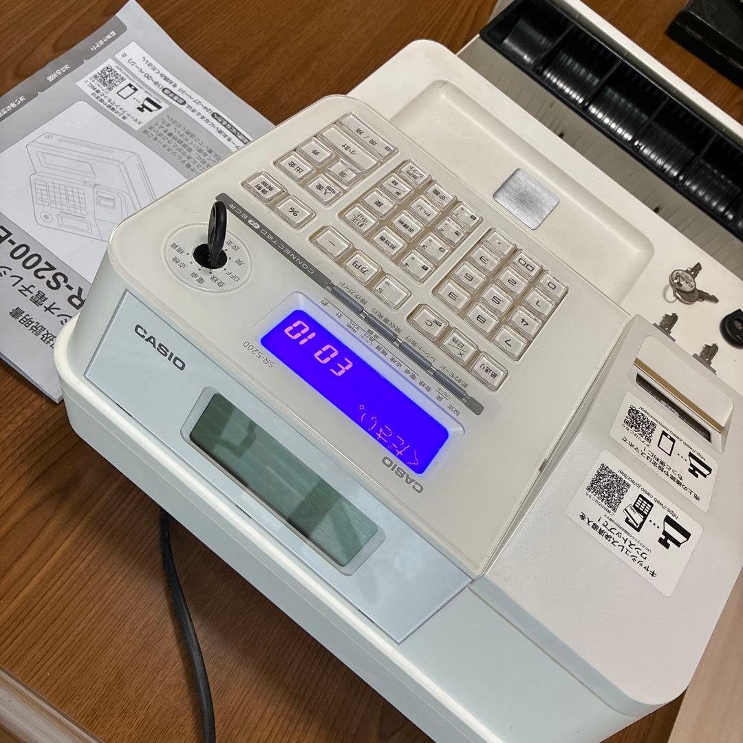 【ジャンク品】　カシオ　電子レジスター　SR-S200-EX