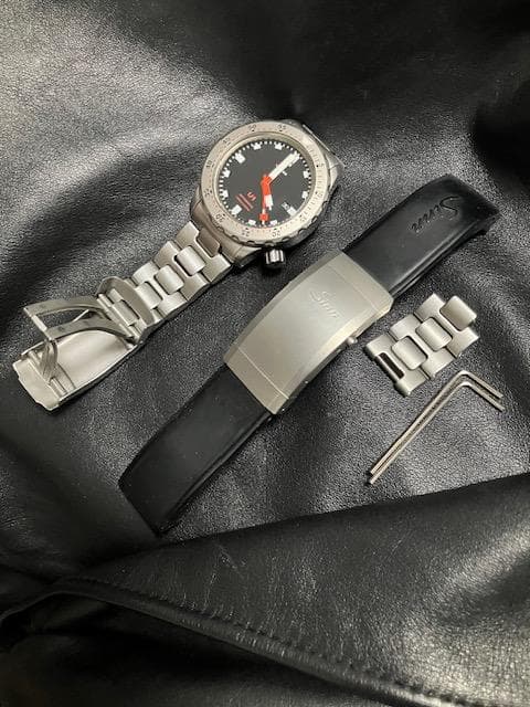 ゆ*マ様 Sinn U1 1010 スチールブレス＋ラバーバンド／初売り大特価