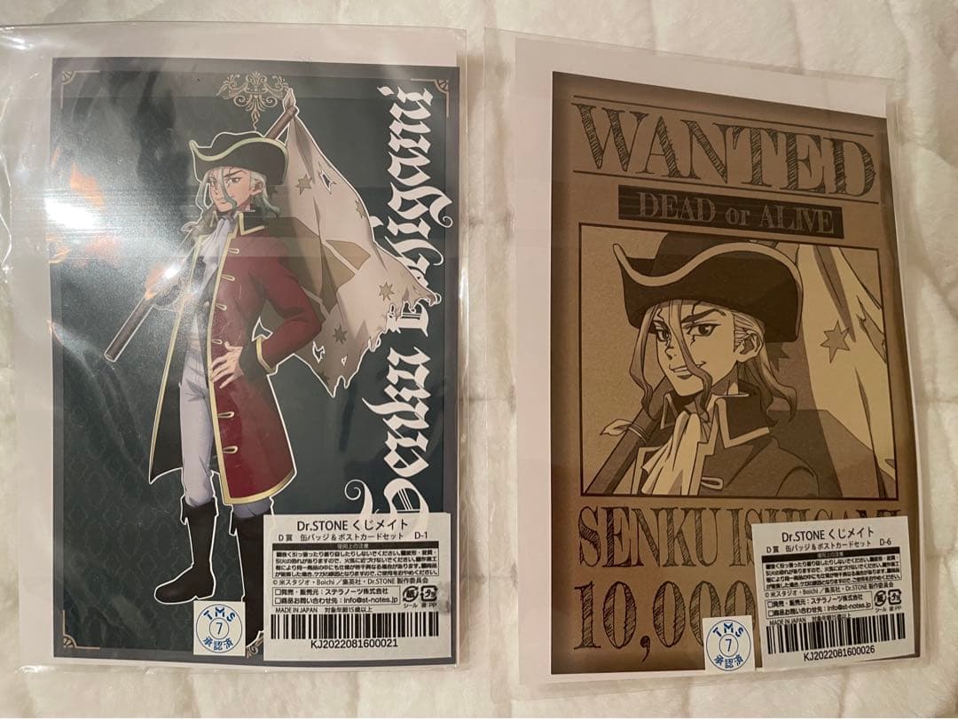 Dr.STONE ドクターストーン　石神千空　くじメイト　缶バッジ　海賊