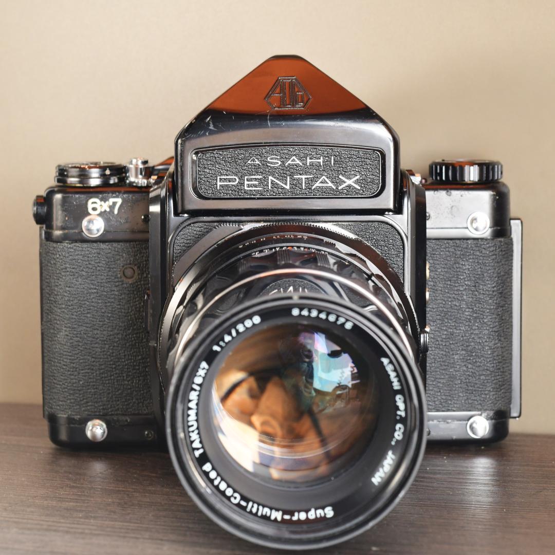 分解清掃・整備済み PENTAX 67 ペンタックス 6×7 動作品レンズ付き⑫