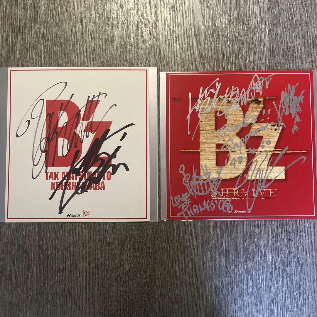 い*O様 B’z 直筆サイン色紙2枚＋90年代ツアー＆B’z Partyグッズま