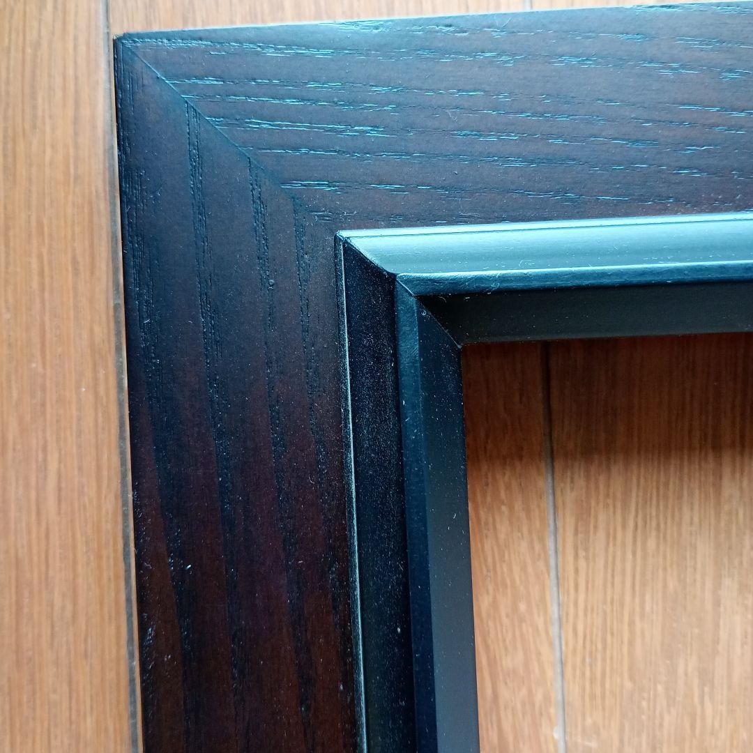 木製額縁　大全紙　アクリル仕様　ダークブラウン