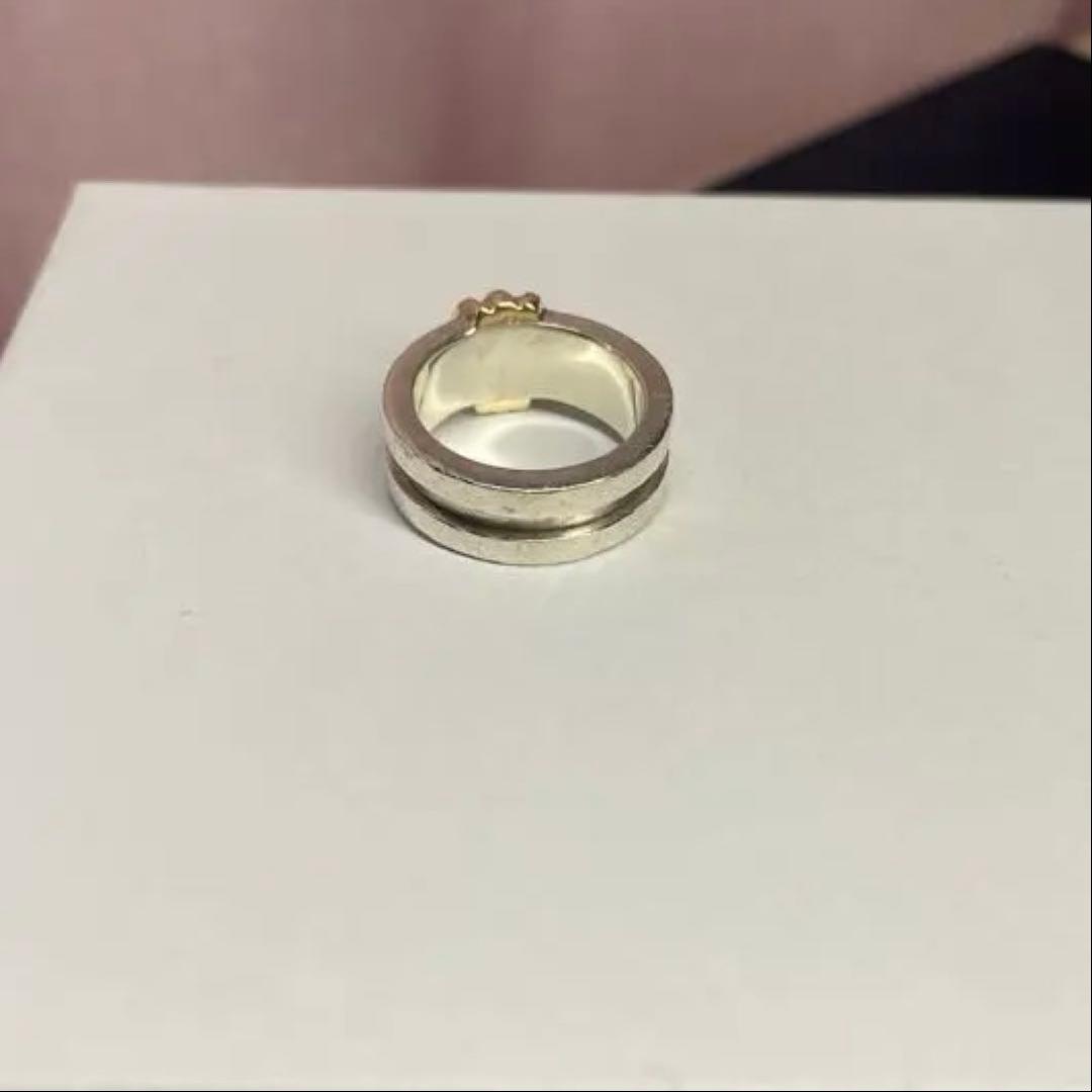 【中古】ティファニーリンググルーブドウィズ3ロウリング 約7号