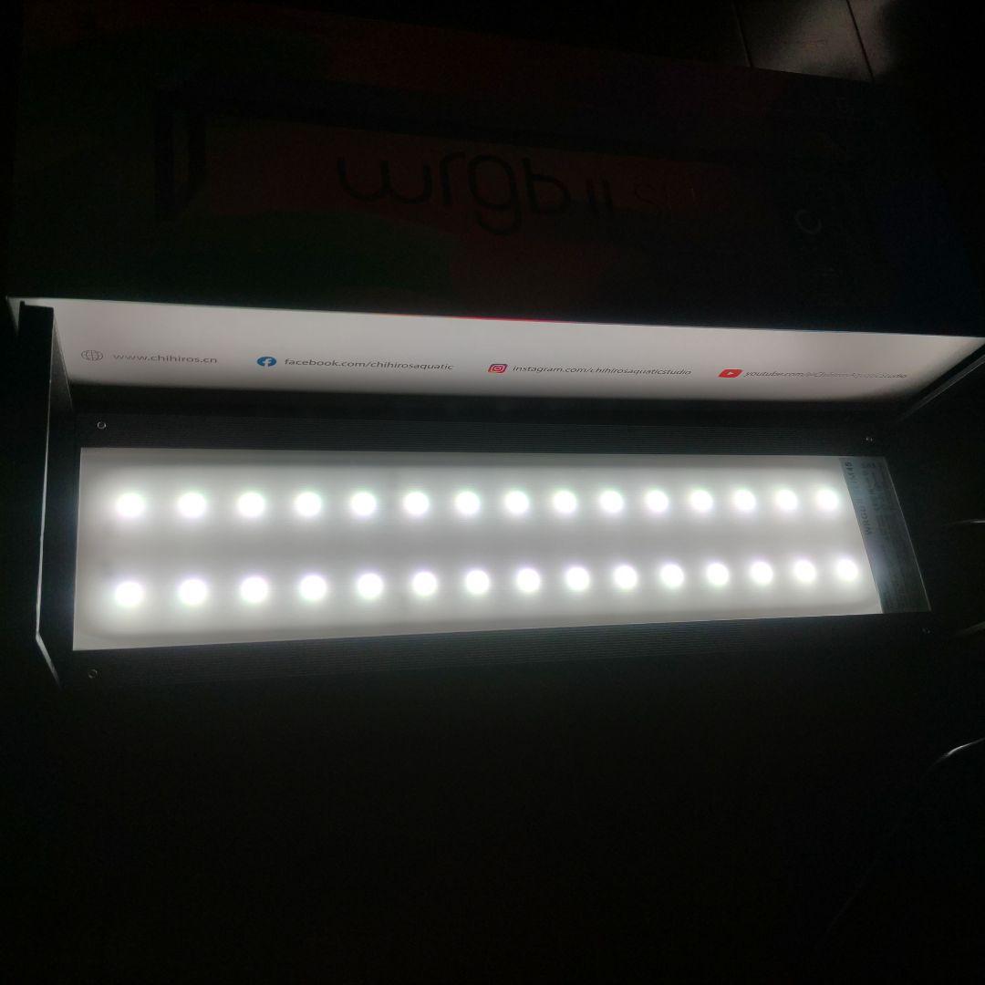 チヒロス wrgbⅡ SLIM 45 ブラック LEDライト