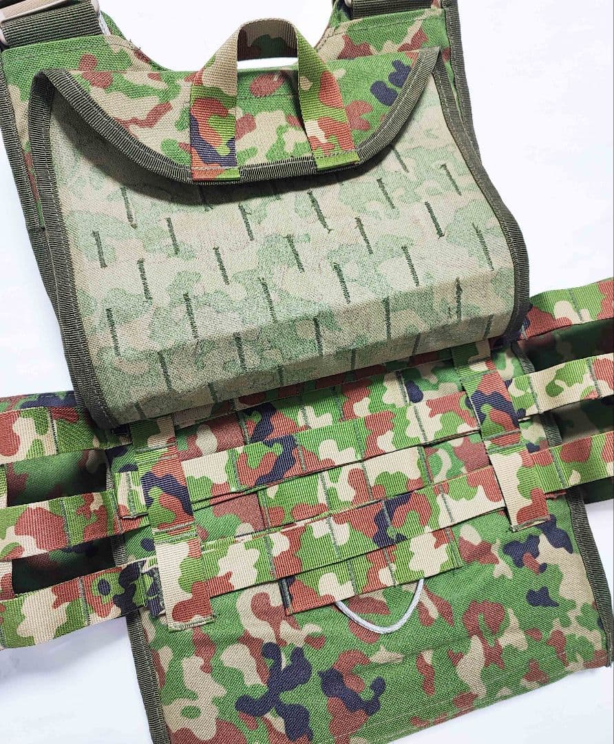陸上自衛隊 陸自迷彩 18式 防弾ベスト プレートキャリア 3型 実物生地