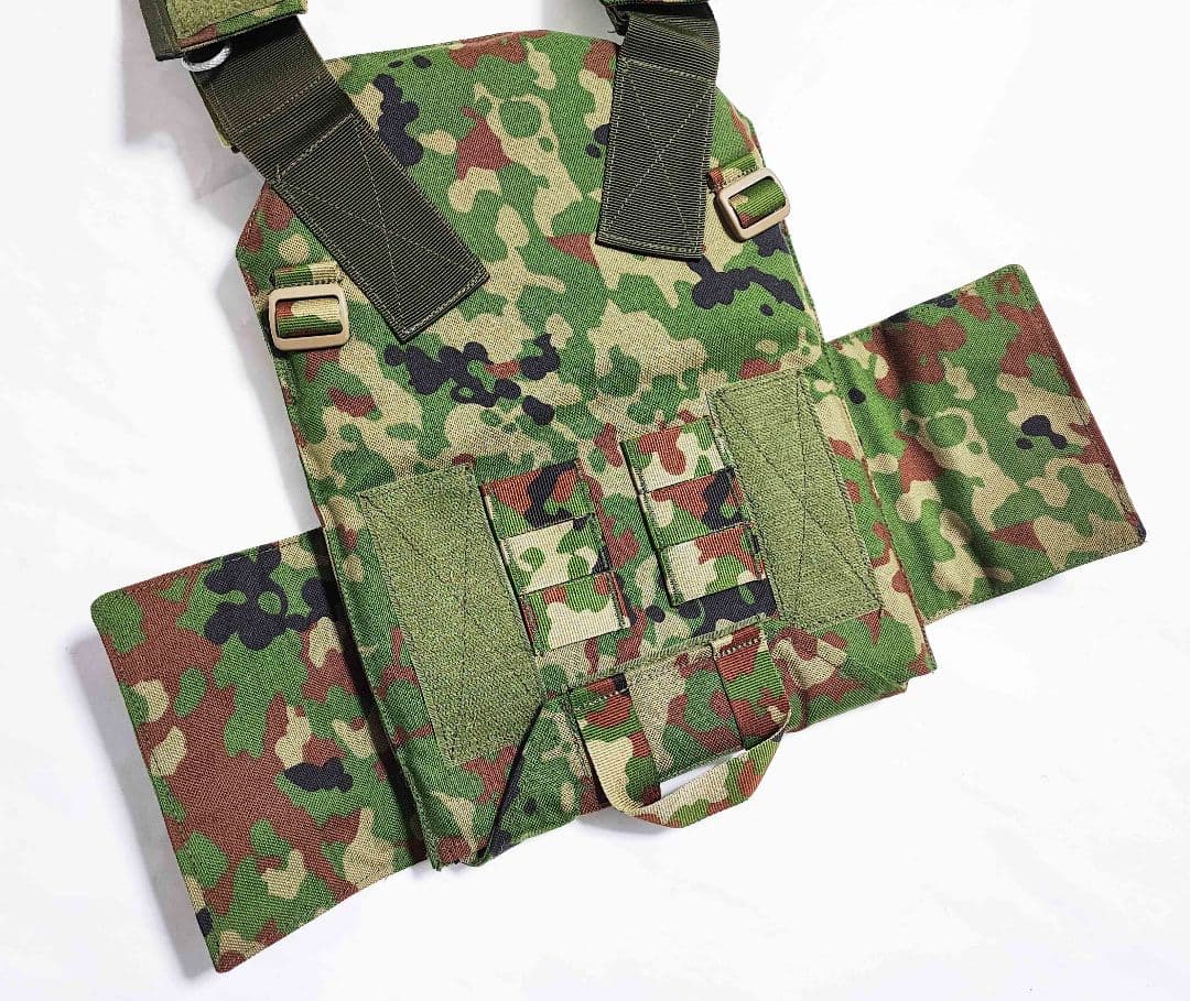 陸上自衛隊 陸自迷彩 18式 防弾ベスト プレートキャリア 3型 実物生地