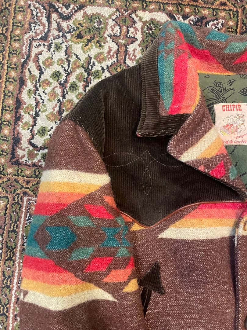 希少・レア CHIPIE フィールドジャケット ブルゾン L ネイティブ柄