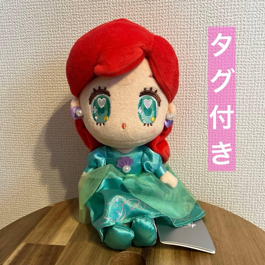 ディズニーストア　tiny ぬいぐるみ　アリエル　ドレス　バージョン
