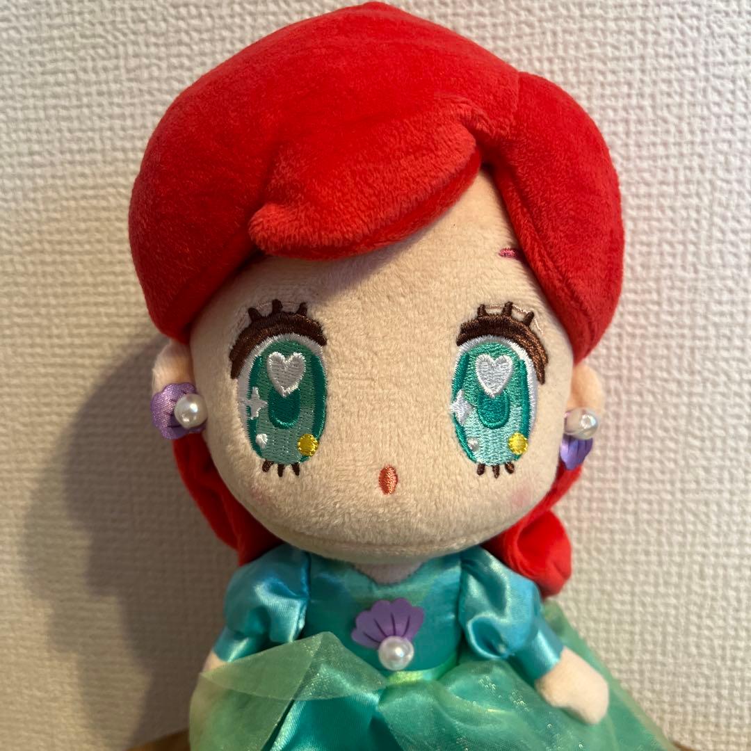 ディズニーストア　tiny ぬいぐるみ　アリエル　ドレス　バージョン