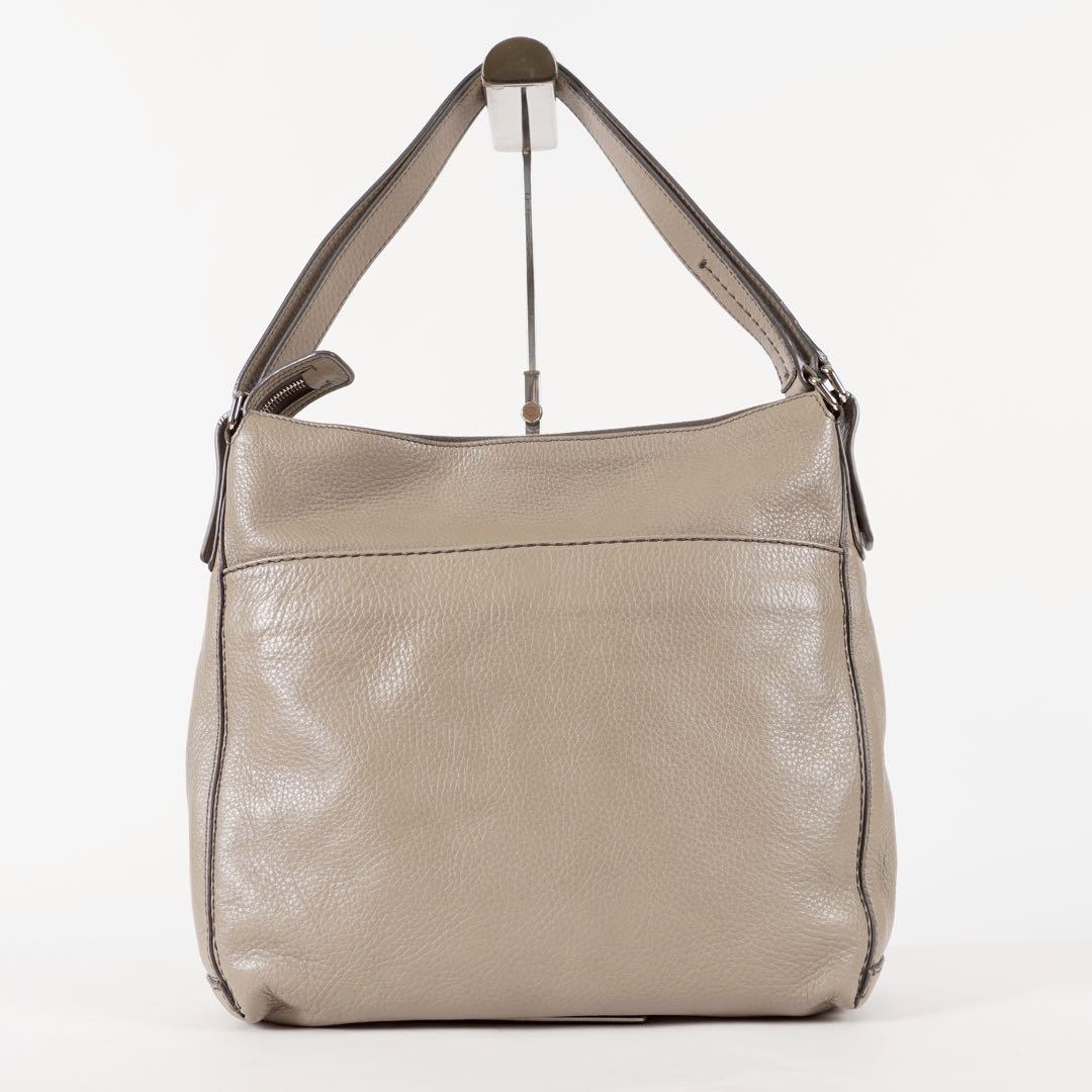 【極美品✨】ヒロフ ヴィータ 2way ショルダーバッグ シボ革 グレージュ