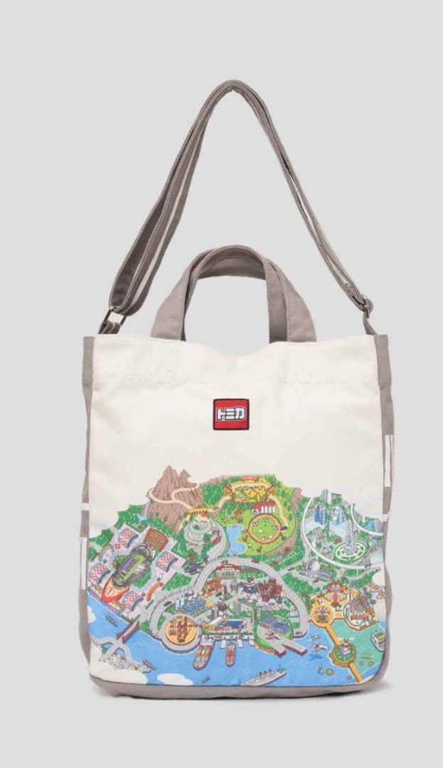 新品！グラニフ トミカ ショルダーバッグ トートバッグ 駐車場 トミカランド