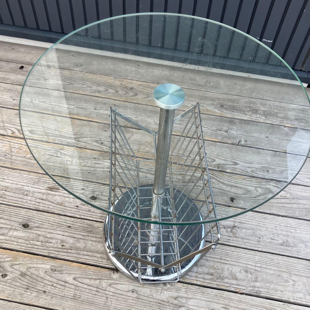 北欧レトロ 円形サイドテーブル コーヒーテーブル 丸テーブル マガジンラック