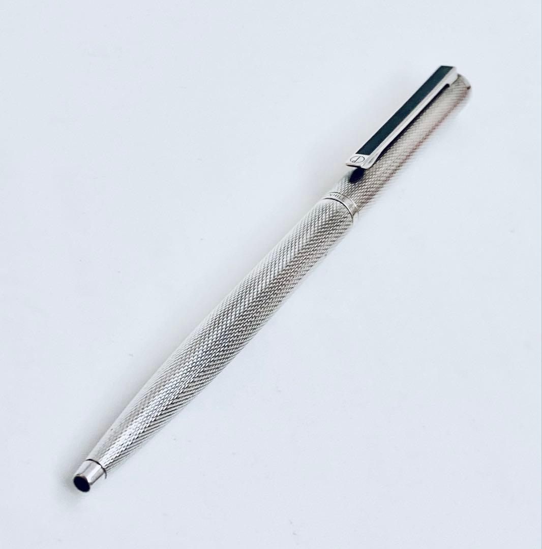 定価26,000円◆ダンヒル銀張りボールペンdunhillモンブラン製1980s
