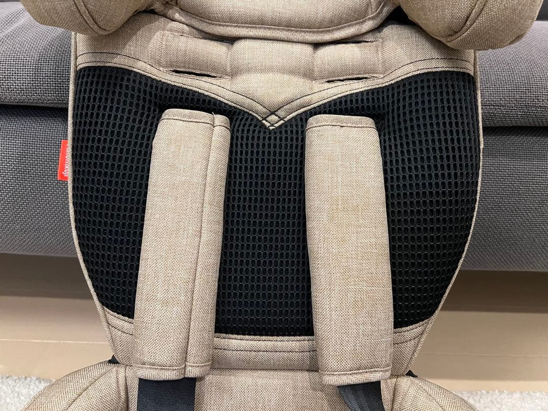 EVO トラベルベストチャイルドシート ベージュ 収納バッグ付き