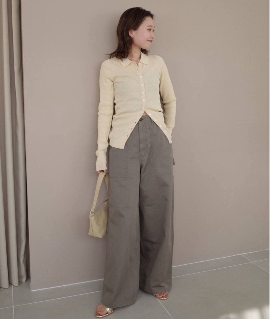 スローブイエナ　SAWAHOCOペインターパンツ　カーキ