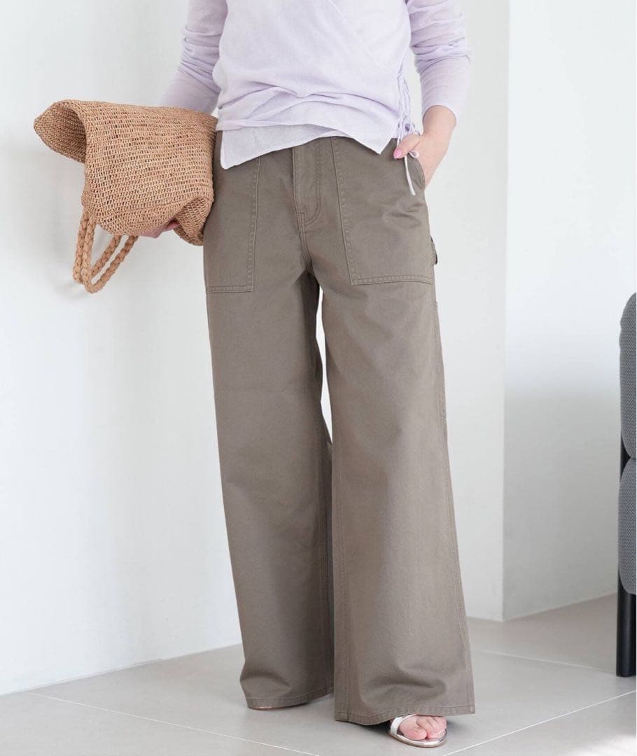 スローブイエナ　SAWAHOCOペインターパンツ　カーキ