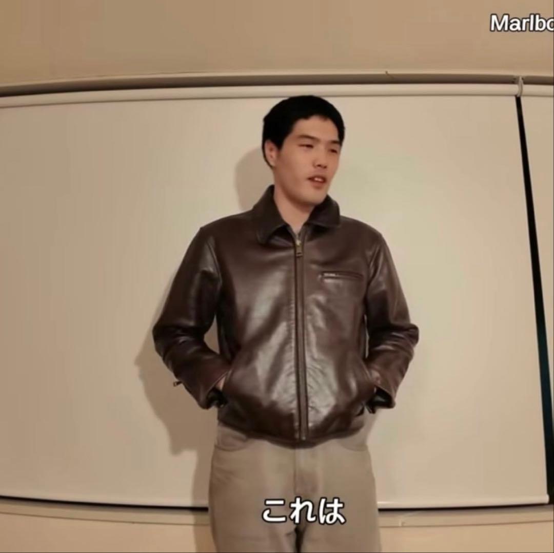 Marlboro leather mini jacket マールボロ