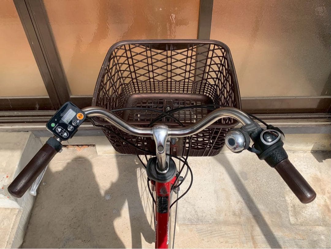 電動自転車　No.6671 パナソニック ビビ DX 26インチ 赤