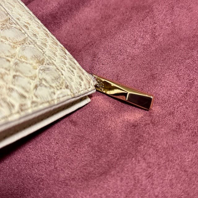 ATAO アタオ ミリモ パイソン HAKU アイボリー ミニ財布