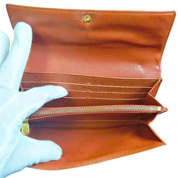 ルイヴィトン 長財布 モノグラム ポルトフォイユ サラ 二つ折り財布　0044