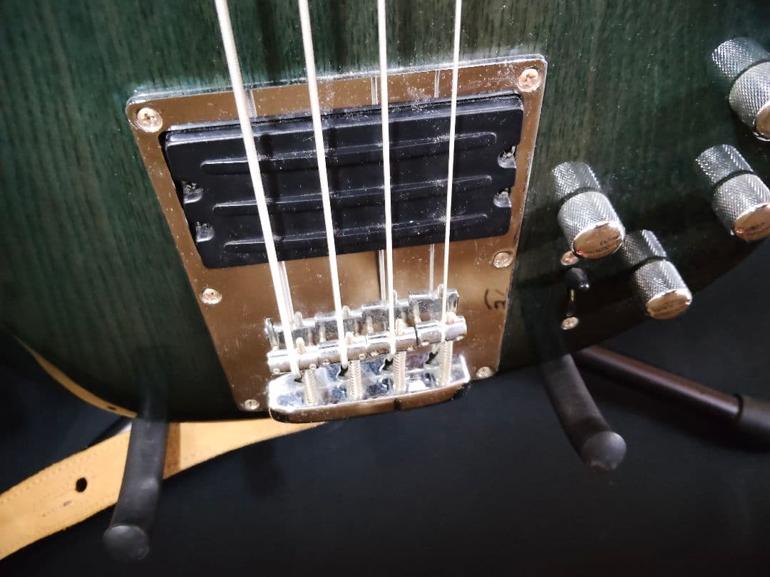 Ibanez ATK400 エレキベース ダークグリーン 現状渡し ストラップ