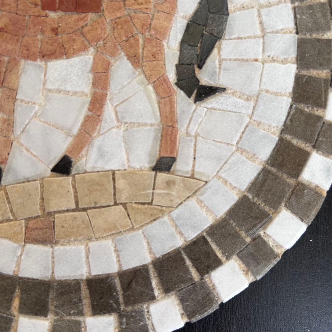 モザイクタイル　チュニジアの伝統工芸　馬　約18cm