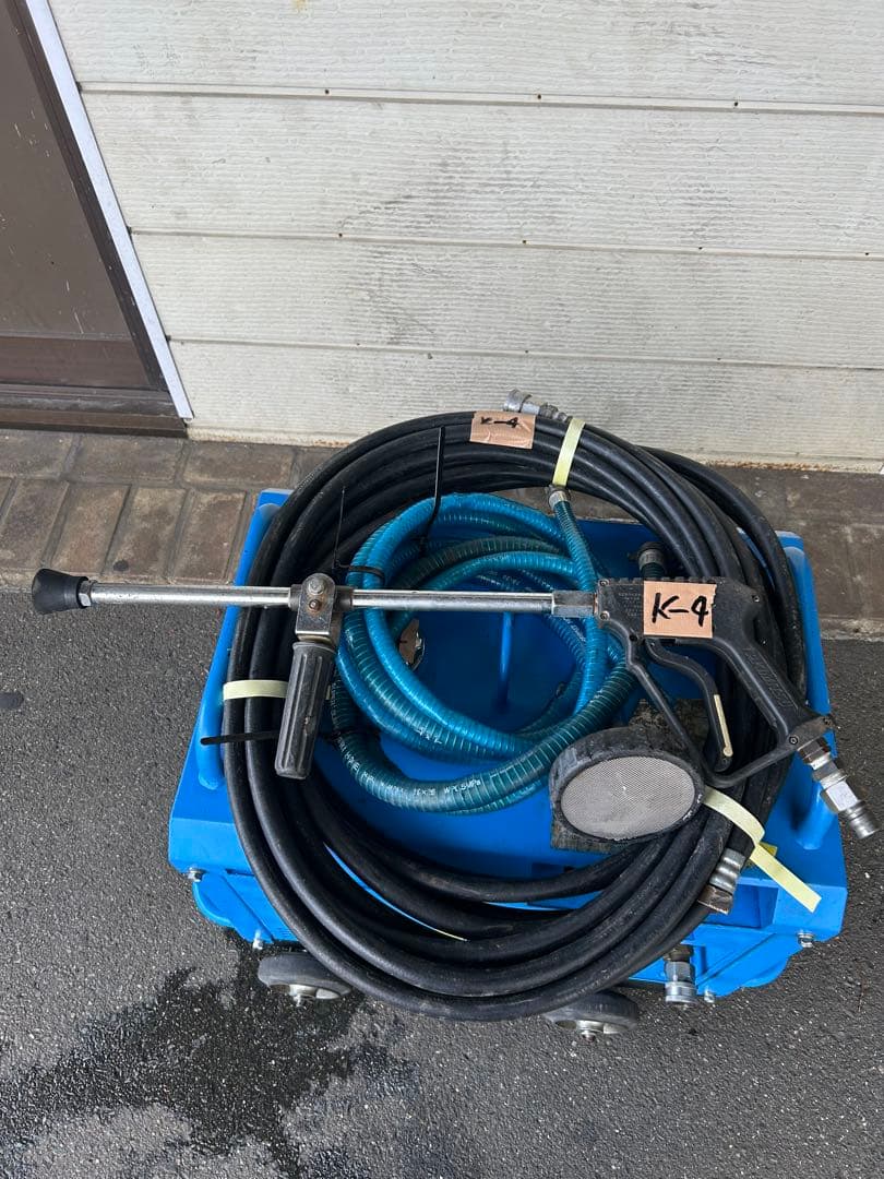 K4綺麗ツルミHPJ-5ESM高圧洗浄機防音ガン・高圧ホース・給排水ホースセット