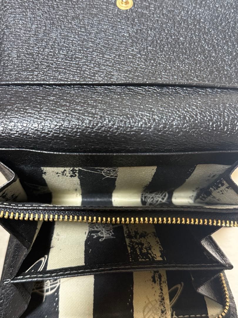 Vivienne Westwood ブラック三つ折り財布 美品