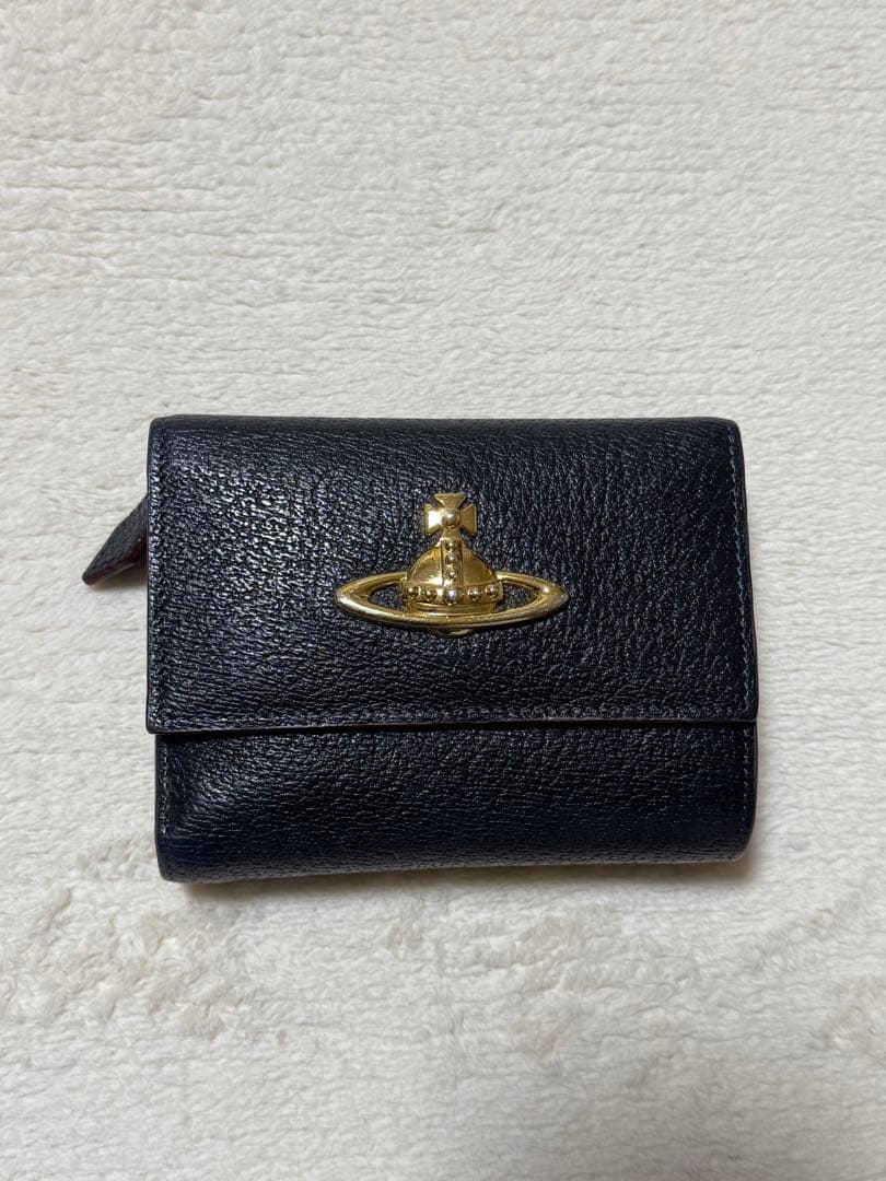 Vivienne Westwood ブラック三つ折り財布 美品