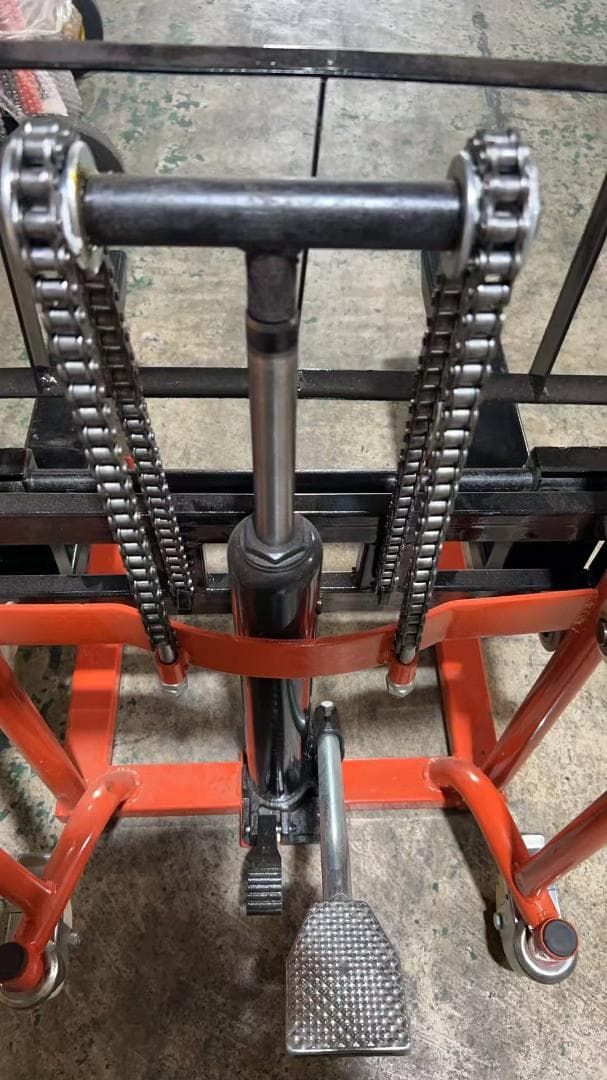 中古　ハンドフォークリフト 昇降 最高位90mm 200kg