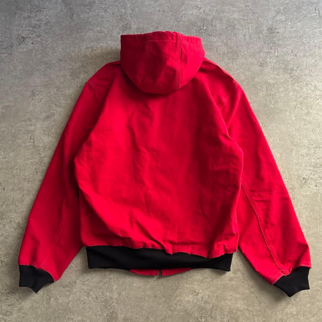 00's■carhartt【S】アクティブジャケット レッド ダック 希少サイズ
