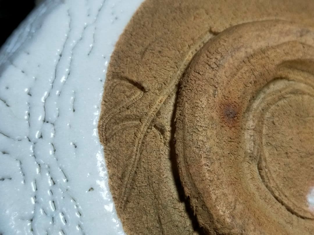 ♥美濃焼♥　志野　茶碗　③　在銘　茶道具　骨董　古玩