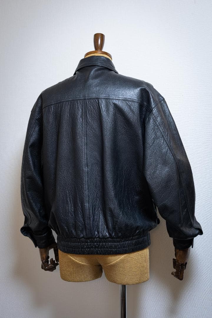美品日本製THREE GOLD スイングトップレザージャケットヴィンテージ