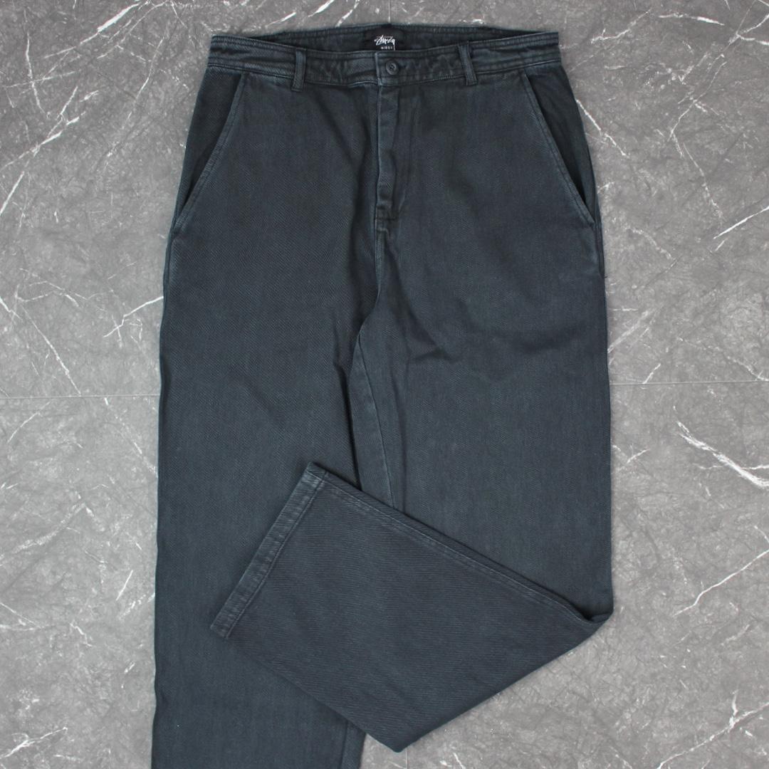 STUSSY UNIFORM PANT ルーズシルエットパンツ ブラック 30