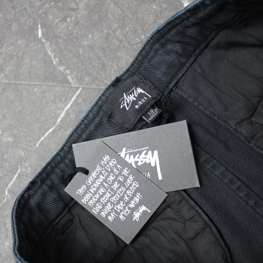 STUSSY UNIFORM PANT ルーズシルエットパンツ ブラック 30