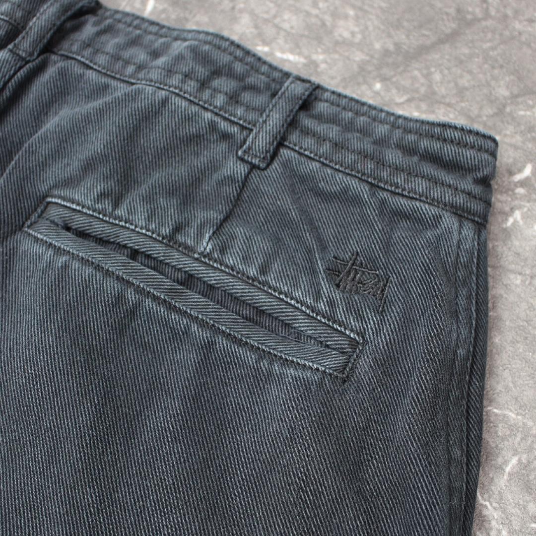 STUSSY UNIFORM PANT ルーズシルエットパンツ ブラック 30