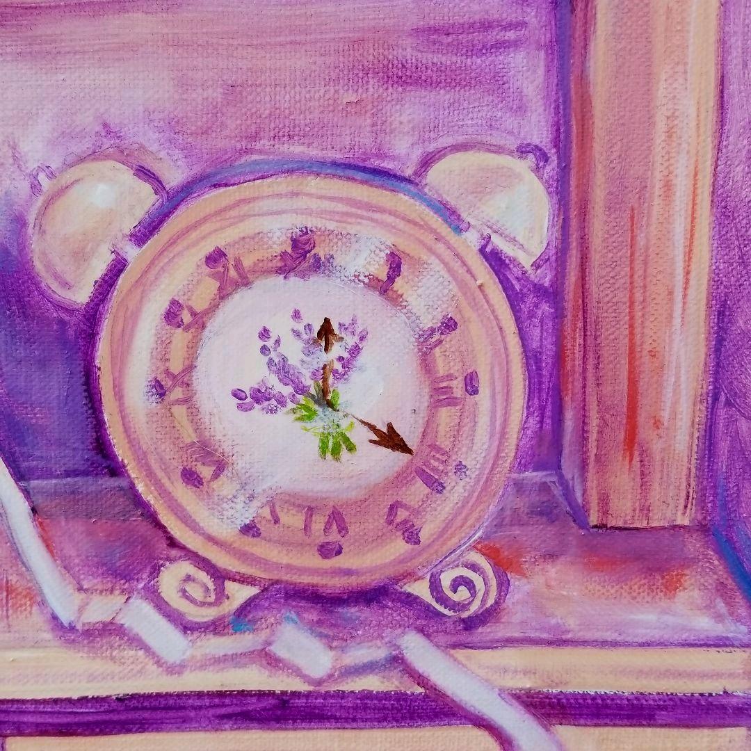 油絵　専用　いやしのラベンダーコーナー