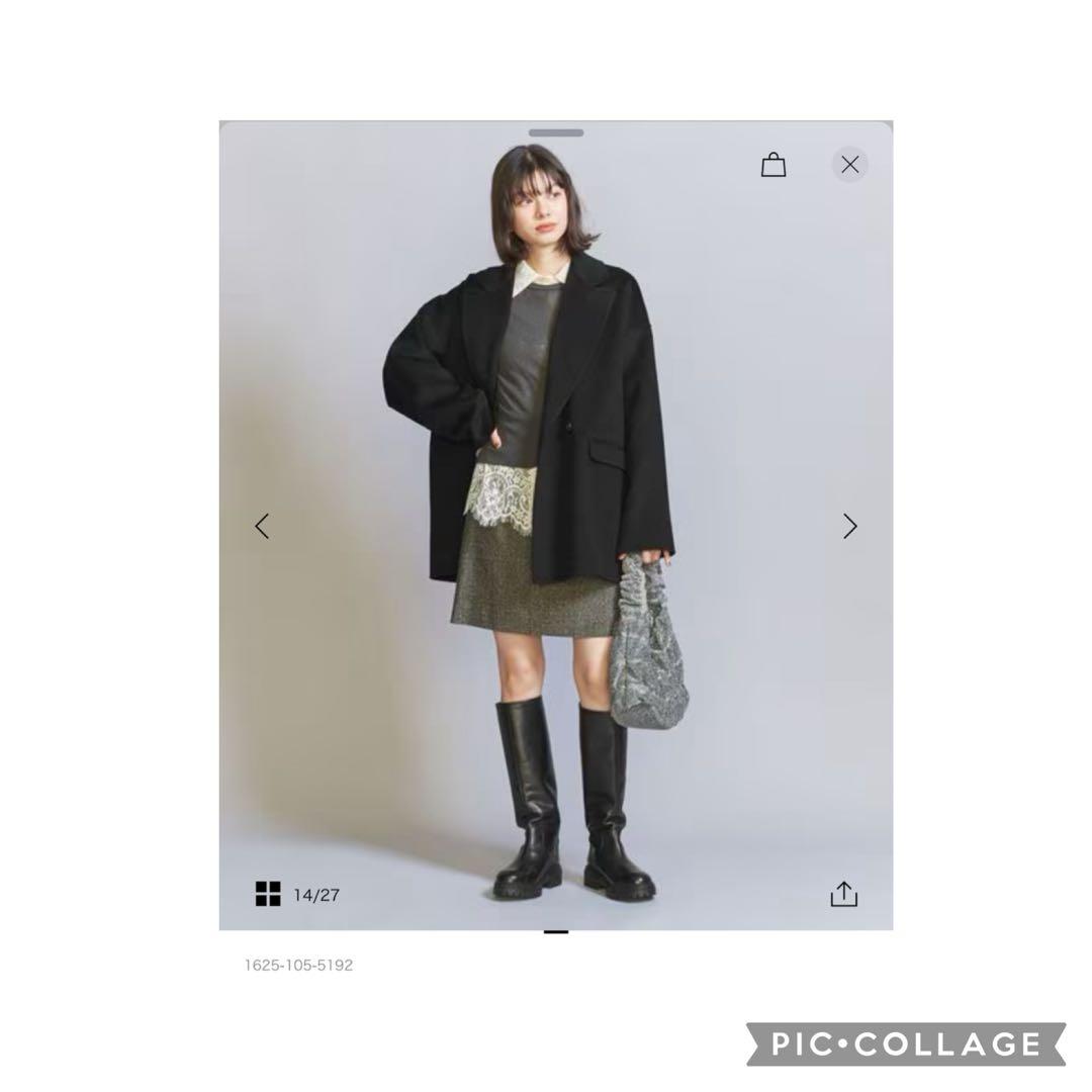 2024AW BEAUTY&YOUTHリバーテーラード ミドルコート