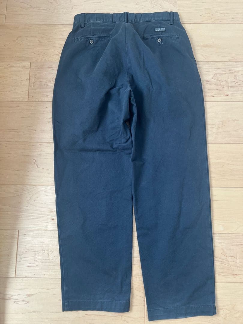 90s polo ralph lauren andrew 2タックチノパンツ